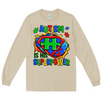 Mushroom autism is his superpower ripped Long Sleeve Tee - Zillion Design Studio