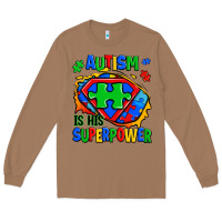 Toasted Coconut autism is his superpower ripped Long Sleeve Tee - Zillion Design Studio