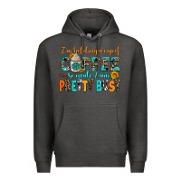 Charcoal Heather i am holding a cup of coffee so yeah iam pretty bu Premium Hoodie - AdoDesignShop