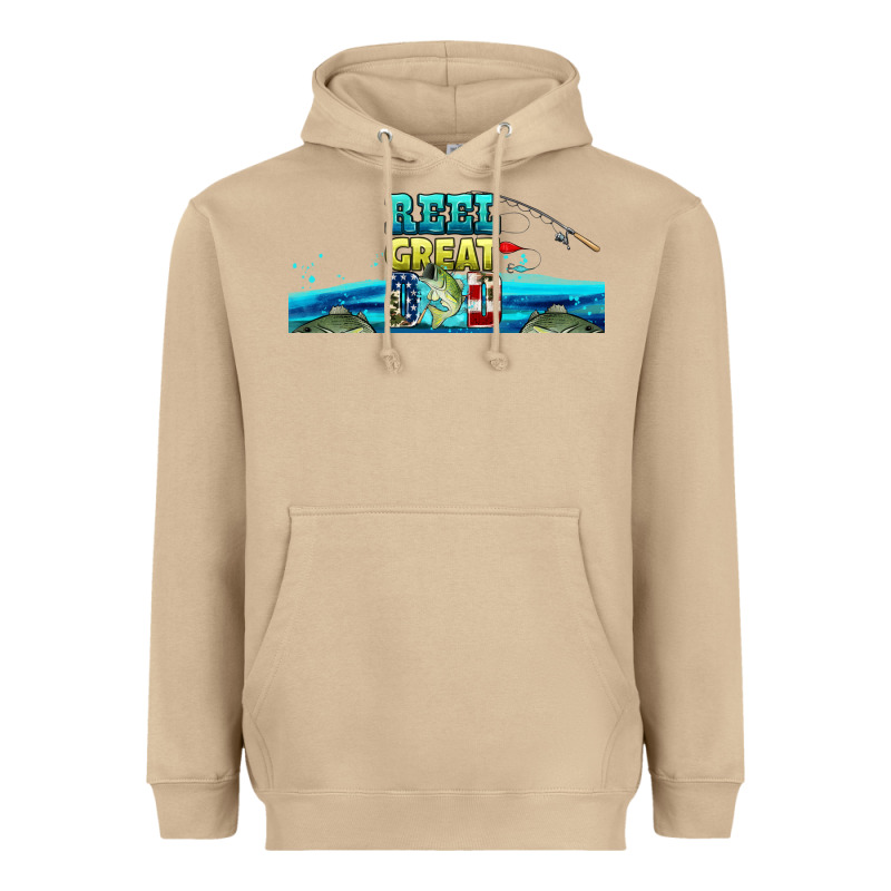 Reel Great Dad  Libbey Glass Heavyweight Hoodie by HRA Design Shop | Teevron