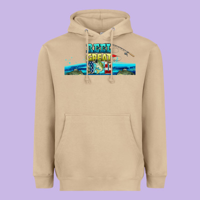 Reel Great Dad  Libbey Glass Heavyweight Hoodie Designed By Hra Design Shop