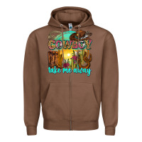 Chestnut cowboy take me away Zipper Hoodie - Zillion Design Studio
