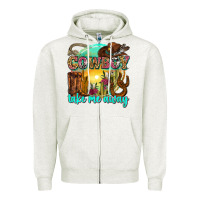 Oatmeal Heather cowboy take me away Zipper Hoodie - Zillion Design Studio