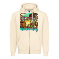 Sandshell cowboy take me away Zipper Hoodie - Zillion Design Studio