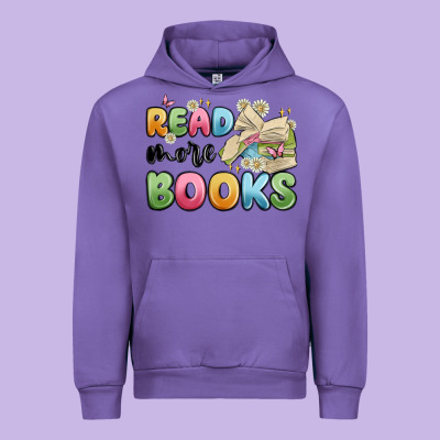 Read More Books Urban Hoodie Designed By Maliassmallbusiness
