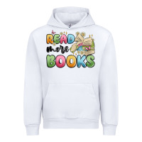 White read more books Urban Hoodie - MaliasSmallBusiness