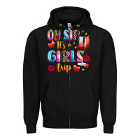 Black oh sip its a girls Zipper Hoodie - texasbilliewilder