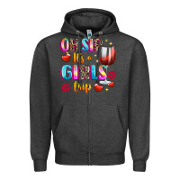 Charcoal Heather oh sip its a girls Zipper Hoodie - texasbilliewilder