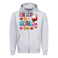 Heather Grey oh sip its a girls Zipper Hoodie - texasbilliewilder