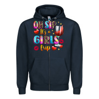 Navy oh sip its a girls Zipper Hoodie - texasbilliewilder