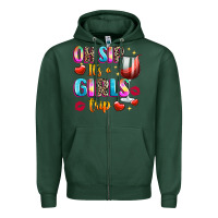 Sports Green oh sip its a girls Zipper Hoodie - texasbilliewilder