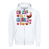 White oh sip its a girls Zipper Hoodie - texasbilliewilder