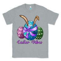 Heather Grey easter bunny ear eggs easter vibes Classic Tee - RanaPortraitStore