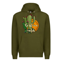 Army Green cactus go sit on a cactus Premium Hoodie - Jasminsmagicworld