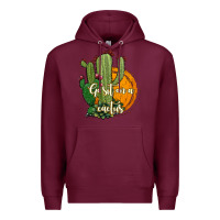 Burgundy cactus go sit on a cactus Premium Hoodie - Jasminsmagicworld