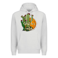 Dove Grey cactus go sit on a cactus Premium Hoodie - Jasminsmagicworld