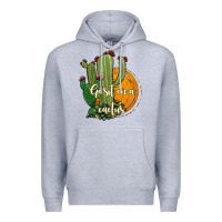 Heather Grey cactus go sit on a cactus Premium Hoodie - Jasminsmagicworld
