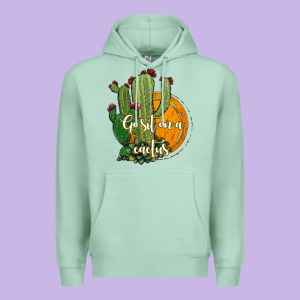 Cactus Go Sit On A Cactus Premium Hoodie Designed By Jasminsmagicworld