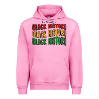 Fuchsia Pink i am black history Urban Hoodie - MaliasSmallBusiness