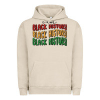 Pigment French Oak i am black history Urban Hoodie - MaliasSmallBusiness