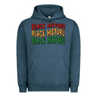 Pigment Midnight Navy i am black history Urban Hoodie - MaliasSmallBusiness