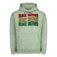 Pigment Oil Green i am black history Urban Hoodie - MaliasSmallBusiness