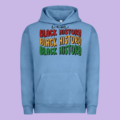 I Am Black History Urban Hoodie Designed By Maliassmallbusiness