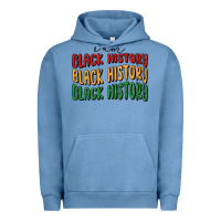 Pigment Pebble Blue i am black history Urban Hoodie - MaliasSmallBusiness