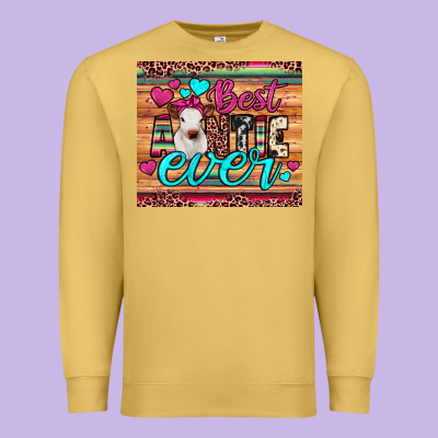 Best Auntie Ever Premium Sweatshirt Designed By Jahusdesignshop