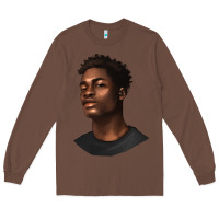 Chestnut afro man Long Sleeve Tee - texasbilliewilder