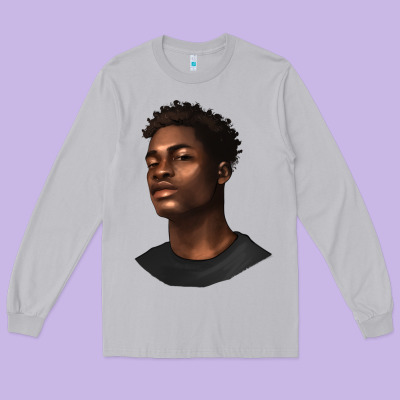 Long Sleeve Tee afro man