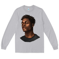 Moon Dust afro man Long Sleeve Tee - texasbilliewilder