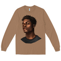 Toasted Coconut afro man Long Sleeve Tee - texasbilliewilder