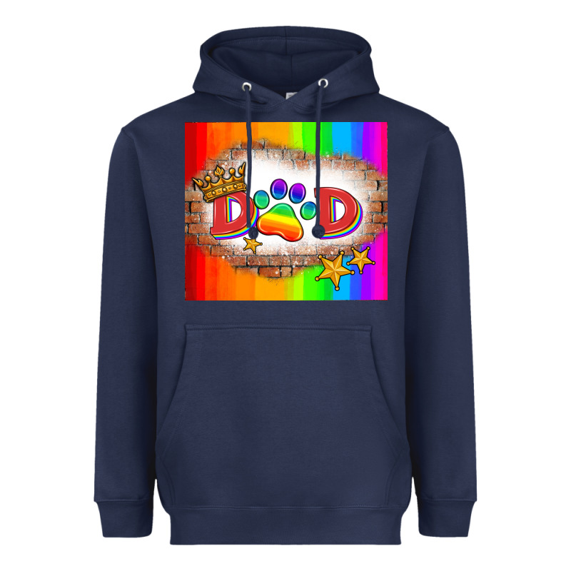 Lgbtq Dad And Paw Heavyweight Hoodie by HRA Design Shop | Teevron
