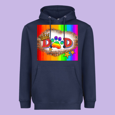 Lgbtq Dad And Paw Heavyweight Hoodie Designed By Hra Design Shop