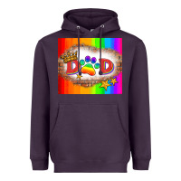 Plum lgbtq dad and paw Heavyweight Hoodie - HRA Design Shop