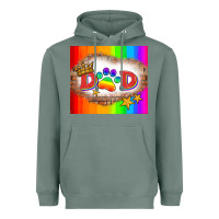 Sage lgbtq dad and paw Heavyweight Hoodie - HRA Design Shop