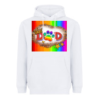 White lgbtq dad and paw Heavyweight Hoodie - HRA Design Shop