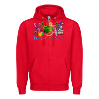 Red peace love gnome summer Zipper Hoodie - texasbilliewilder