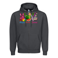 Smoke peace love gnome summer Zipper Hoodie - texasbilliewilder