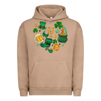 Pigment Burro st. patrick heart doodle Urban Hoodie - MaliasSmallBusiness