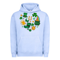 Pigment Grape Ice st. patrick heart doodle Urban Hoodie - MaliasSmallBusiness