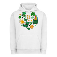 Pigment Lunar Rock st. patrick heart doodle Urban Hoodie - MaliasSmallBusiness