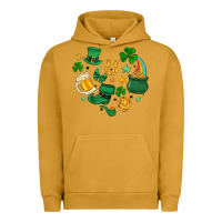 Pigment Peanut Butter st. patrick heart doodle Urban Hoodie - MaliasSmallBusiness