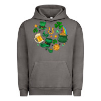 Pigment Tornado st. patrick heart doodle Urban Hoodie - MaliasSmallBusiness