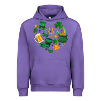 Tulip st. patrick heart doodle Urban Hoodie - MaliasSmallBusiness
