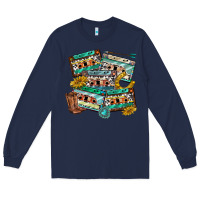 Navy 90s country casette tapes Long Sleeve Tee - texasbilliewilder