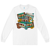 White 90s country casette tapes Long Sleeve Tee - texasbilliewilder