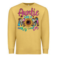 Antique Gold auntie like a mom Premium Sweatshirt - JahusDesignShop