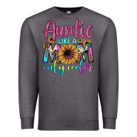 Charcoal Heather auntie like a mom Premium Sweatshirt - JahusDesignShop